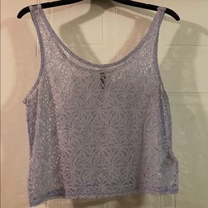 Lilac cropped top